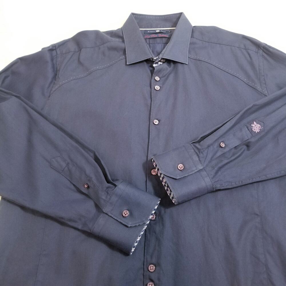 Stone Rose Red Rivet Collection Button Up Dress Shirts - Picture 7 of 14